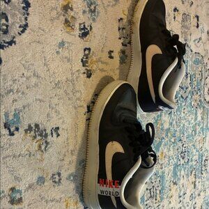 Nike Kids Black and Cream Sneakers